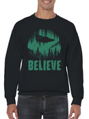 Believe in UFO Mysteries Men's Sweatshirt