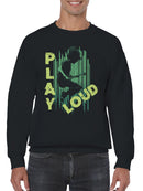 Guitarist Energy: Play Loud Vibes Men's Sweatshirt