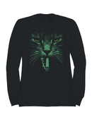 Smoking Cat Graphic Design Men's Sweatshirt