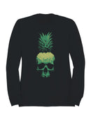 Pineapple Skull Art Fusion Men's Sweatshirt