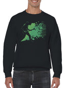 Electric Guitarist Grunge Art Men's Sweatshirt