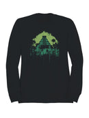 Ancient Jungle Pyramid Design Men's Sweatshirt