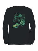 Dinosaur Rock Guitarist Vibes Men's Sweatshirt