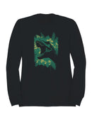 Roaring T-Rex Jungle Scene Men's Sweatshirt