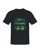 Night Cafe Rain Reflection Art Men's T-shirt
