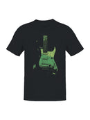 Vintage Distressed Electric Guitar Art Men's T-shirt
