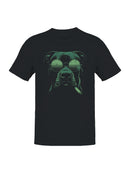 Cool Dog with Sunglasses & Smoke Men's T-shirt