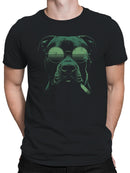 Cool Dog with Sunglasses & Smoke Men's T-shirt