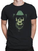 Cowboy Skull Bandana Design Men's T-shirt