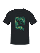 Roaring T-Rex Jungle Scene Men's T-shirt