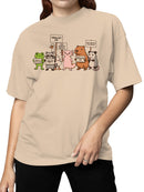 Cute Animals Protest Women's T-shirt