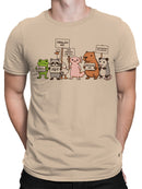Cute Animals Protest Men's T-shirt