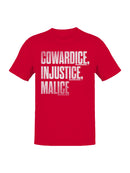 Cowardice, Injustice, Malice Men's T-shirt