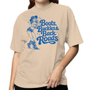 Boots Buckles & Back Roads Women's T-shirt