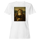 Mona Lisa Cat Parody Women's T-shirt