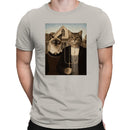 American Gothic Cat Men's T-shirt