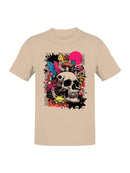 Psychedelic Skull with Crystals and Frog Men's T-shirt