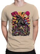Neon Mecha Kaiju Rampage Hashire Men's T-shirt