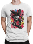 Graffiti Skater Urban Street Art Men's T-shirt