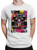 Retro Pop Art Formula Race Car Men's T-shirt