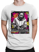 Retro DJ Mixing Pop Art Vibes Men's T-shirt