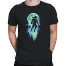 Neon Astronaut Moon Floating Men's T-shirt