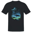 Cosmic Whales & Northern Lights Men's T-shirt
