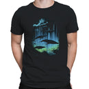 Cosmic Whales & Northern Lights Men's T-shirt