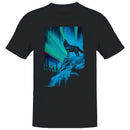 Howling Wolf & Northern Lights Men's T-shirt