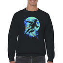 Neon Astronaut Space Floating Men's Sweatshirt