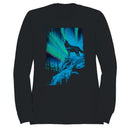 Howling Wolf & Northern Lights Men's Sweatshirt