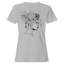 Botanical Line Art Woman Portrait Women's T-shirt