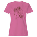 Boho Floral Woman Line Art Illustration Women's T-shirt