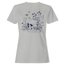 Skull and Wildflowers Gothic Art Women's T-shirt