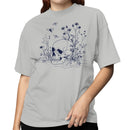 Skull and Wildflowers Gothic Art Women's T-shirt