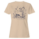 Skull and Wildflowers Gothic Art Women's T-shirt