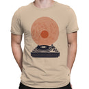 Orange Retro Turntable  Men's T-shirt