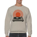 Retro Turntable Sunburst Men's Sweatshirt