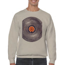 Vinyl Record Silhouette Men's Sweatshirt