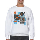 Abstract Retro Turntable  Men's Sweatshirt