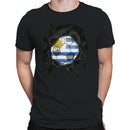 Uruguay Soccer Breakout  Men's T-shirt