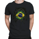 Brazil Soccer Ordem e Progresso Men's T-shirt