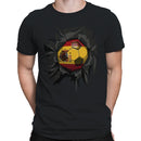 Spain Soccer Ripped  Men's T-shirt
