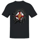 England Soccer Ripped  Men's T-shirt