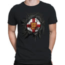 England Soccer Ripped  Men's T-shirt