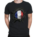 France Soccer Ball  Men's T-shirt