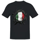 Italy Soccer Ball Smash Men's T-shirt