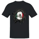 Mexico Soccer Ball Ripped  Men's T-shirt