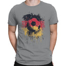 Germany Soccer Splatter Men's T-shirt