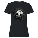 Soccer Breaking Through Art Women's T-shirt
